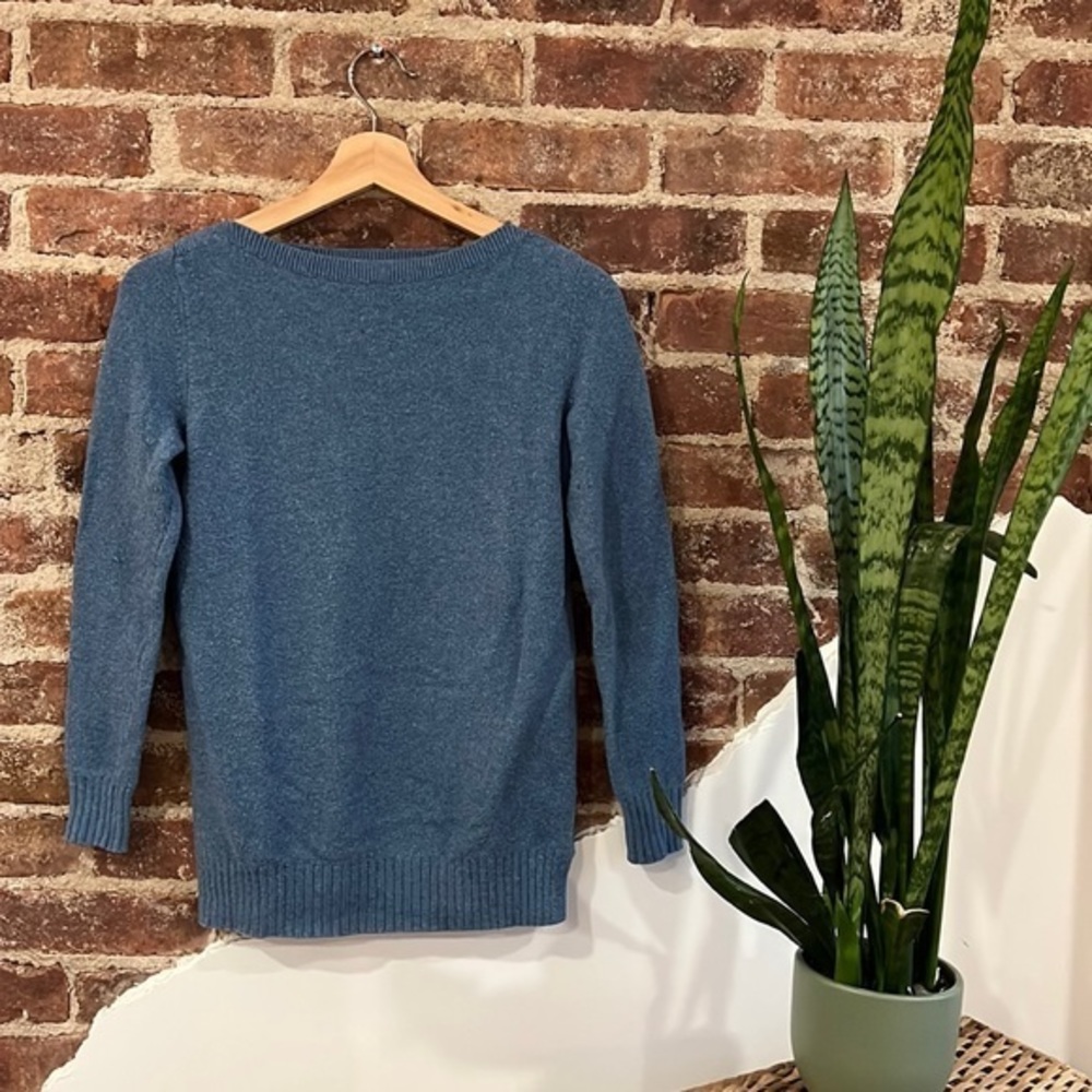 LOFT Blue Gray Sweater